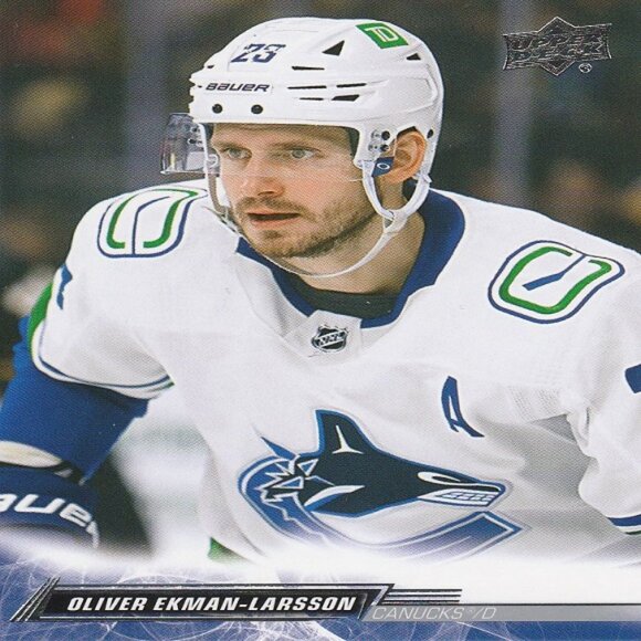 Oliver Ekman-Larsson Hockey Card Collection - 3 Vancouver Canucks Hockey Cards - Picture 3 of 4